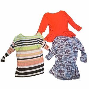 Forever 21 3/4 Sleeve Casual Top Bundle of Three
